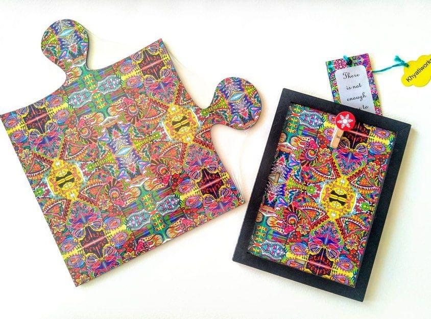 Spring Fiesta ' Puzzle Placemat & Photo Frame