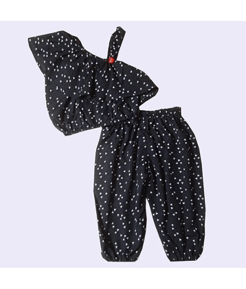 harshvardhanmart.com Pack of 1 Baby Girls Crepe Top & Shorts ( Black )