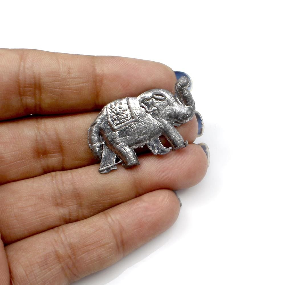 Lead Ranga Elephant Haathi for Lal kitab red book and astrological remedies-Set of 12 pieces