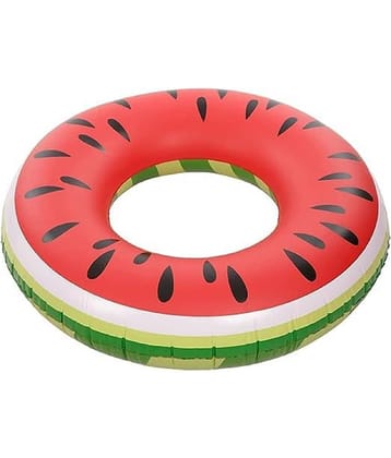 HINGOL  Inflatable Pool Float, Watermelon Shaped Summer Pool Swimming Float Tube Ring Floatie, Water Fun Beach Party Summer Swimming Float for Kids Adults Water Activity, 80cm Diameter, Watermelon
