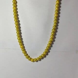 Golden Radiance Pearl Mala  Timeless Creation for Women