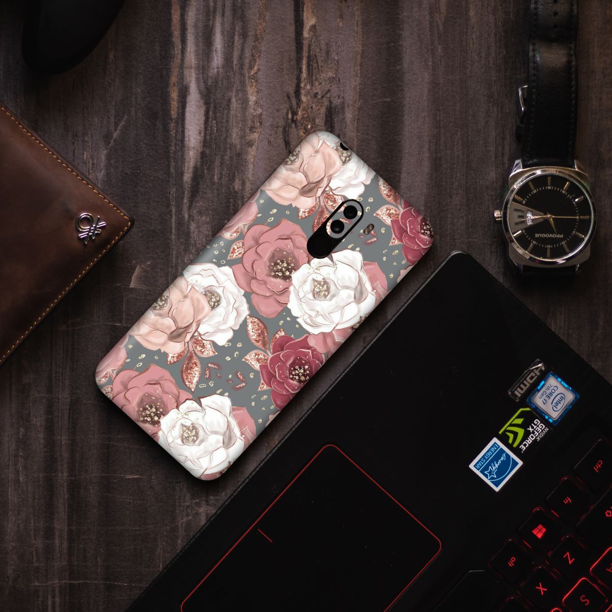 Pink Floral 1 Mobile Wrap