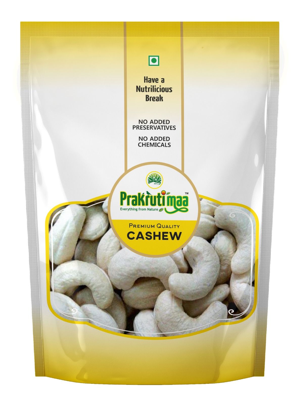 Prakrutimaa 240 Cashews (250g) | Large, Premium Grade