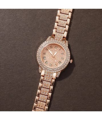 Renaissance Traders Rose Gold Metal Analog Womens Watch
