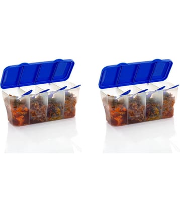 OFFYX - Pickle Container Set Plastic Blue Spice Container ( Set of 2 )