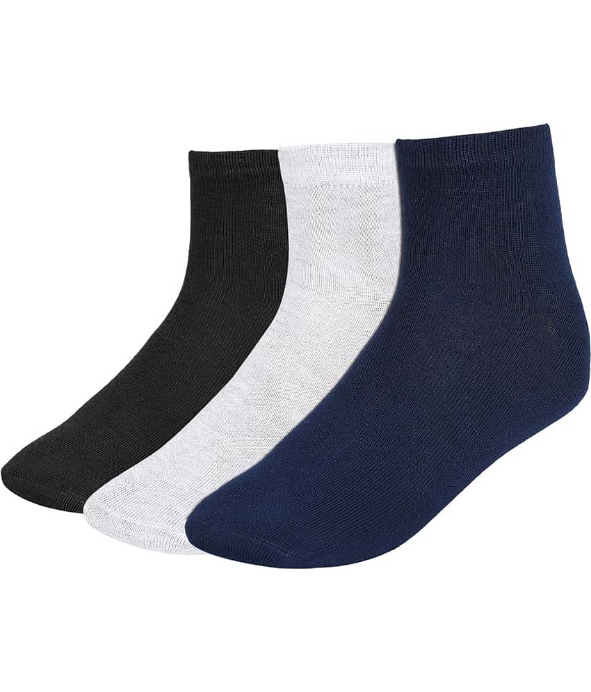 Creature - Cotton Men's Solid Multicolor Ankle Length Socks ( Pack of 3 )