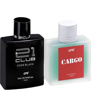 CFS Code Black  & Cargo Blue EDP Long Lasting Perfume