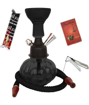 Being Nawab Black 22 cm Glass Table Hookah - Pack of 1