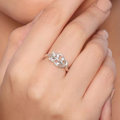 92.5 silver zircon ring