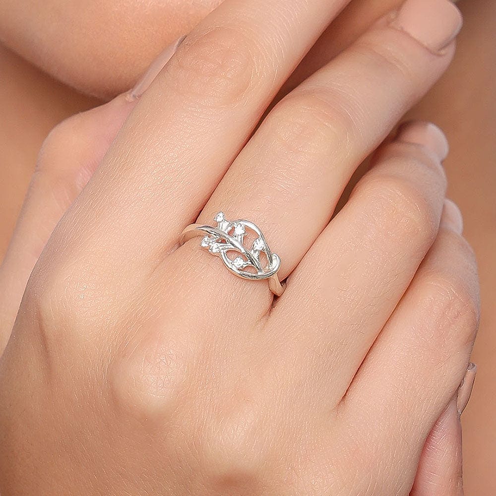 92.5 silver zircon ring