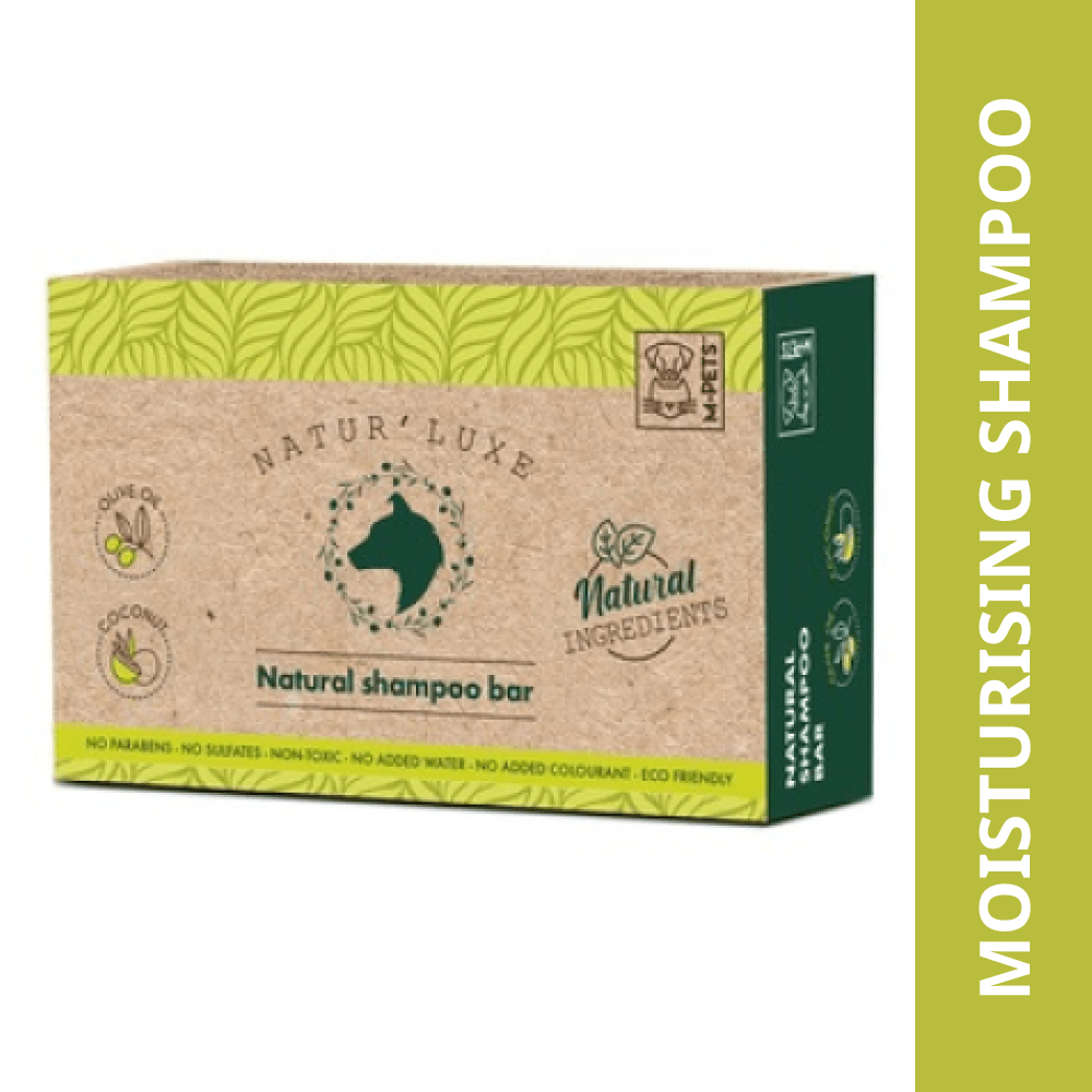 M Pets Natur'luxe Natural Shampoo Bar for Dogs M Pets Natur'luxe Natural Shampoo Bar for Dogs - 9.5x6x3.5cm
