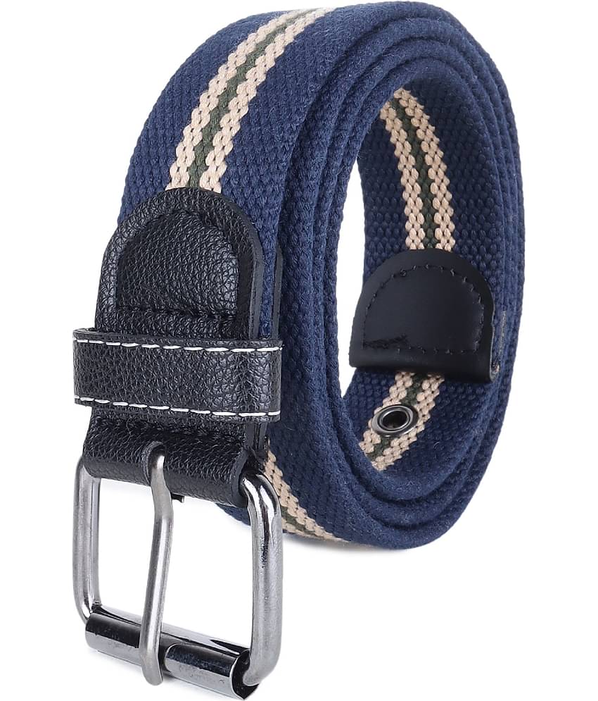 Zacharias - Blue Canvas Men's Casual Belt ( Pack of 1 )
