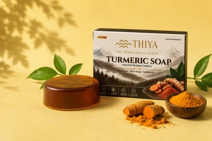 Thiya Himalayan Turmeric Soap | Shimla's Finest | Natural Soap | 1 Piece Thiya Himalayan Turmeric Soap | Shimla's Finest | Natural Soap | 1 Piece