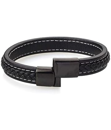 FASHION FRILL Black Bracelet ( Pack of 1 ) - None