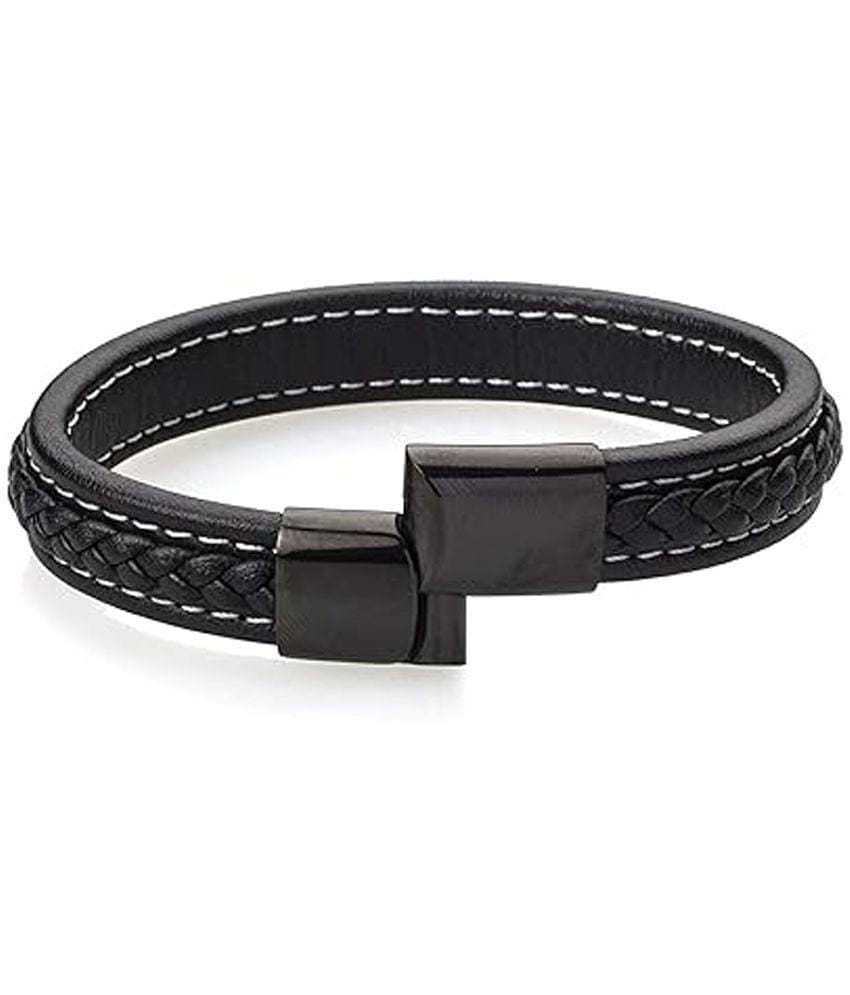 FASHION FRILL Black Bracelet ( Pack of 1 ) - None