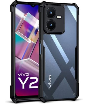 Case Vault Covers Shock Proof Case Compatible For Polycarbonate Vivo Y22 ( Pack of 1 )