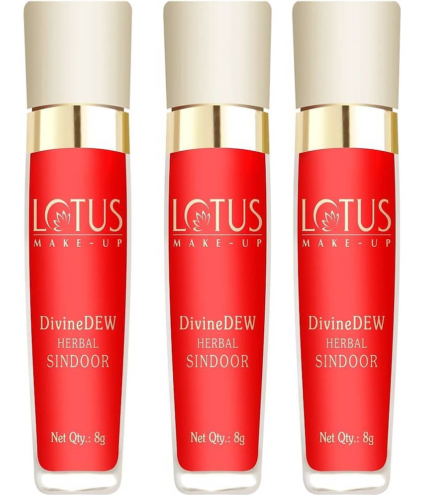 Lotus Make,Up Divine Dew Herbal Sindoor Love Drop 8g ( Pack Of 3)