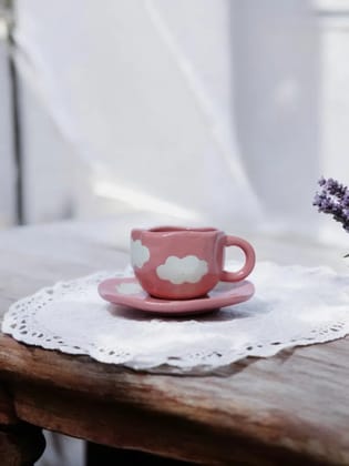 Scarlet Cloud Cup & Saucer Set Scarlet Cloud Cup & Saucer Set