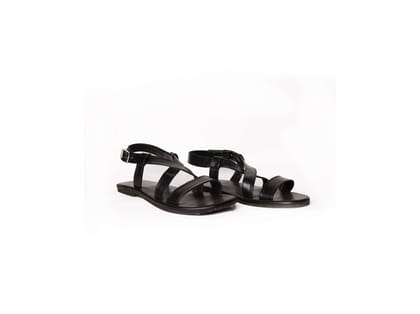 Paaduks Calor Black Sandals For Men - UK 6