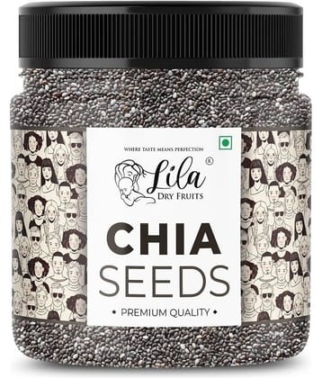 LILA DRY FRUITS Chia Seeds 1kg Natural Vegan Superfood Rich in Fiber and Omega-3