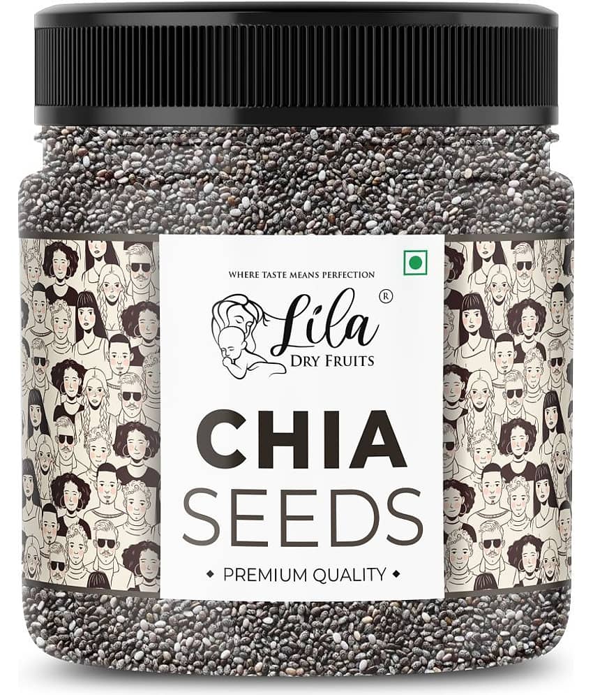 LILA DRY FRUITS Chia Seeds 1kg Natural Vegan Superfood Rich in Fiber and Omega-3