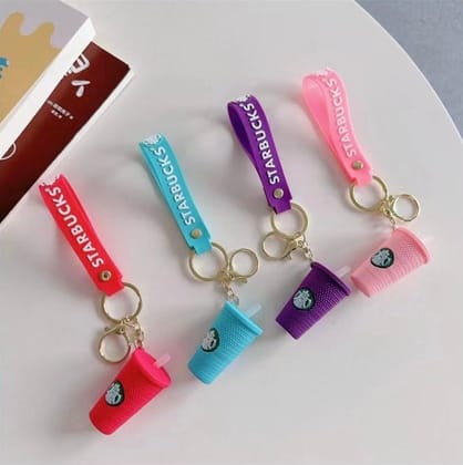 Coffee Cup Keychain | Starbucks Keychain-Blue