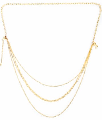 PUJVI Gold Plated Necklace ( Set of 1 )