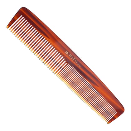 ROOTS Classic Comb | Dual Teeth For Styling & Detangling | Rounded Teeth prevent Hair damage | For Women with Straight, Long, silky, Wavy Hair | Wet & Dry use | Length - 8.9 Inch | Model No - 42A ROOTS Classic Comb | Dual Teeth For Styling & Detangling |