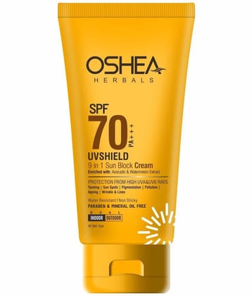 Oshea Herbals UVSHIELD 9 In 1 Sun Block Cream SPF-70 PA+++60Grams