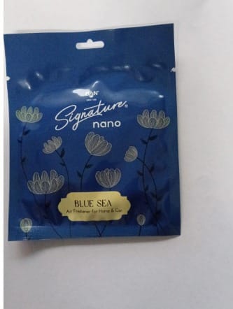 SIGNATURE NANO AIR FRESHENER FOR HOME & CAR Blue Sea  Pack of 4