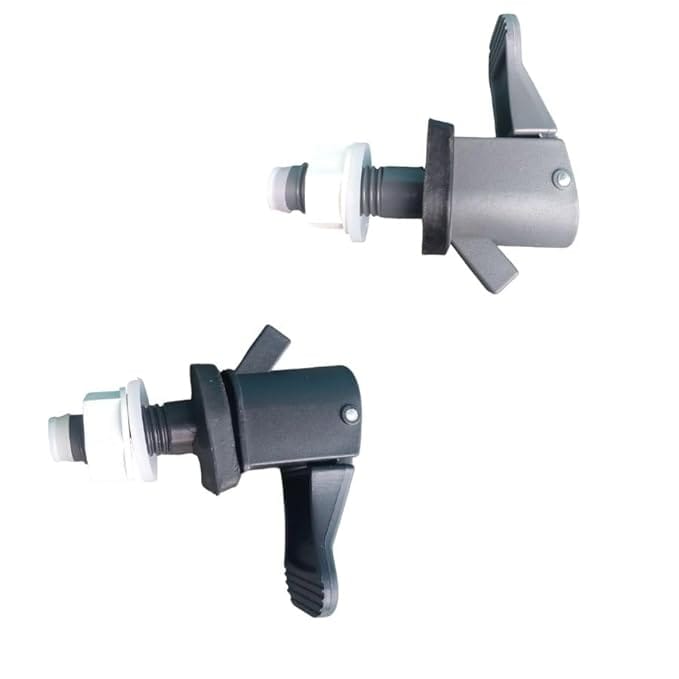 Replacement Tap for Stellar Steel Insulated Hot & Cold Water Jug Tap Use for All Size 3L, 4L, 5L,6, 8L, 10L, 12L, 15L, 16L, 27L, Tharmosteel StellarWaterJug Tap Pack of 2 Black & Gray