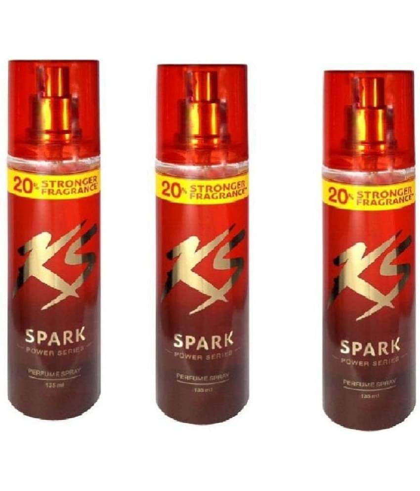 KamaSutra Spark Power Series Body Spray (135 ml each , pack of 3)