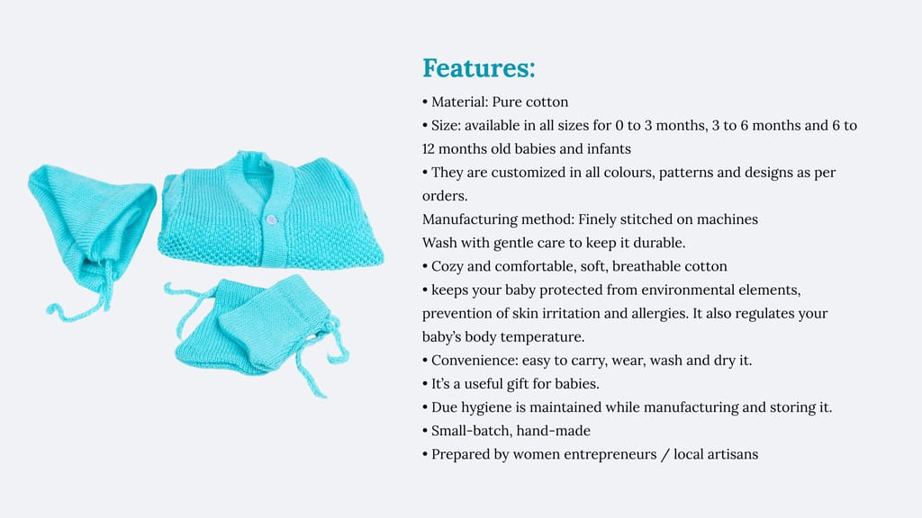 Woolen Baby Set 1 piece each