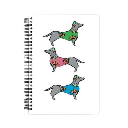 Three Dachshunds Notebook