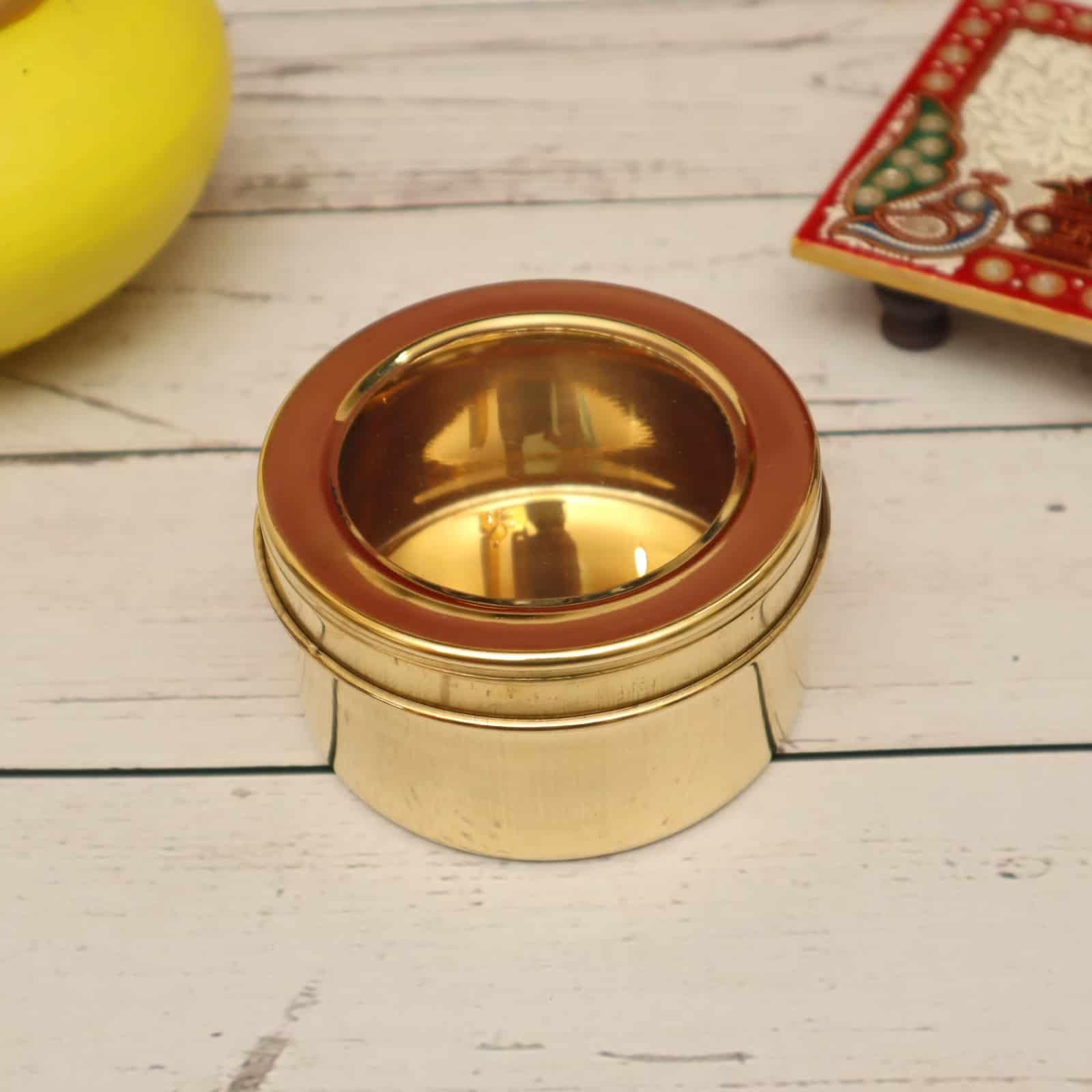 Brass Elegant Box - Versatile Organizer for Your Home