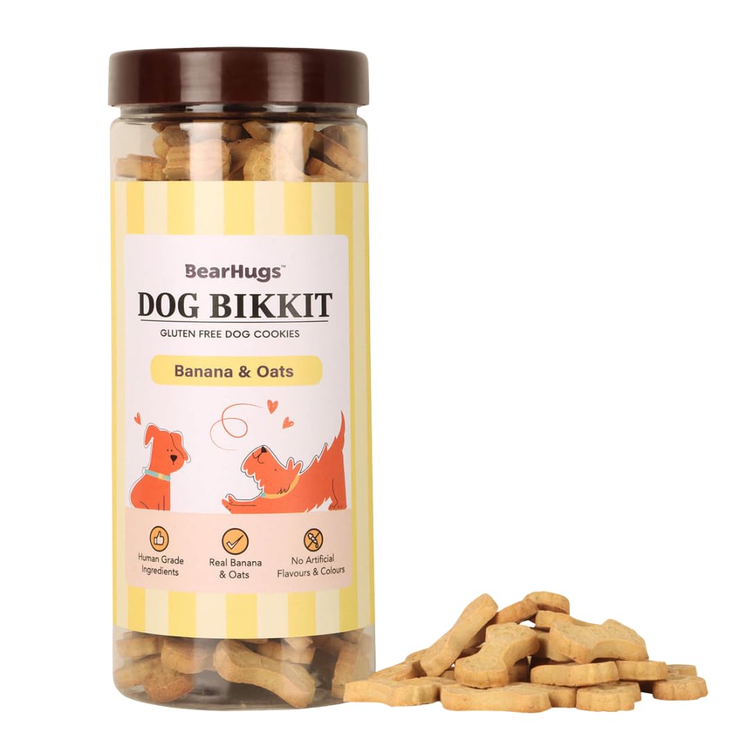 BearHugs Dog Bikkit Gluten Free Cookies Banana & Oats