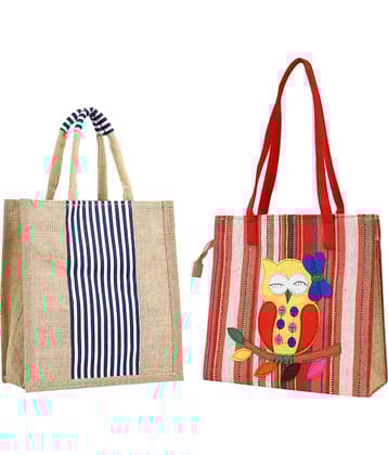 ENSAC Handheld Jute Set of 2 ( Yellow )