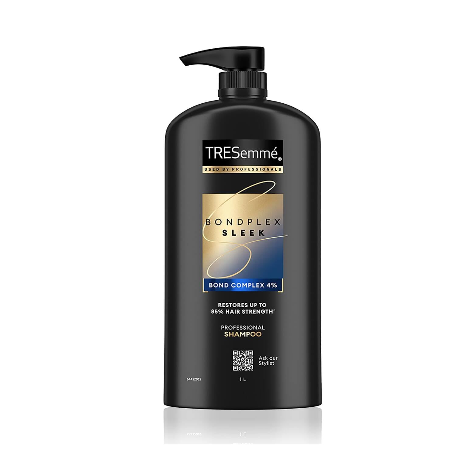 TRESemme Bondplex Sleek Shampoo 1000ml With Salon-Inspired Protein Bonding Complex | Repairs Damaged Hair | Restores Hair Strength TRESemme Bondplex Sleek Shampoo 1000ml With Salon-Inspired Protein Bonding Complex | Repairs Damaged Hair | Restores Hair S