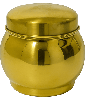 Dynore Belly Shape Dabba Steel Gold Utility Container ( Set of 1 )