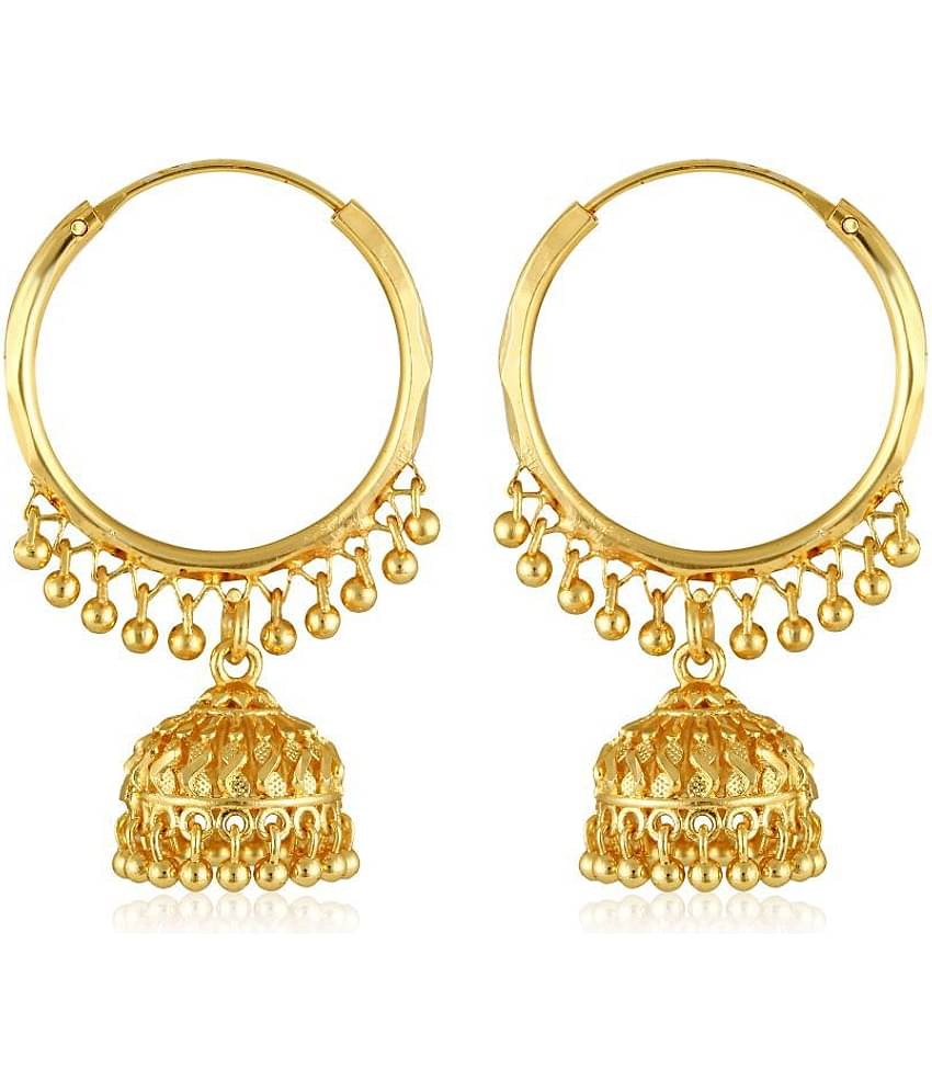 Vighnaharta wedding and Party wear Gold Plated alloy jhumki Earring for Women and Girls (VFJ1266ERG)