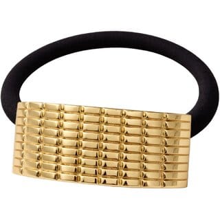Kimti Hair Tie (Gold, Grid Texture Gold Hair Tie) Kimti Hair Tie (Gold, Grid Texture Gold Hair Tie)
