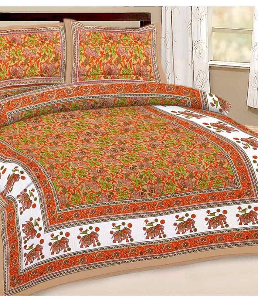 UniqChoice King Cotton Traditional Bed Sheet