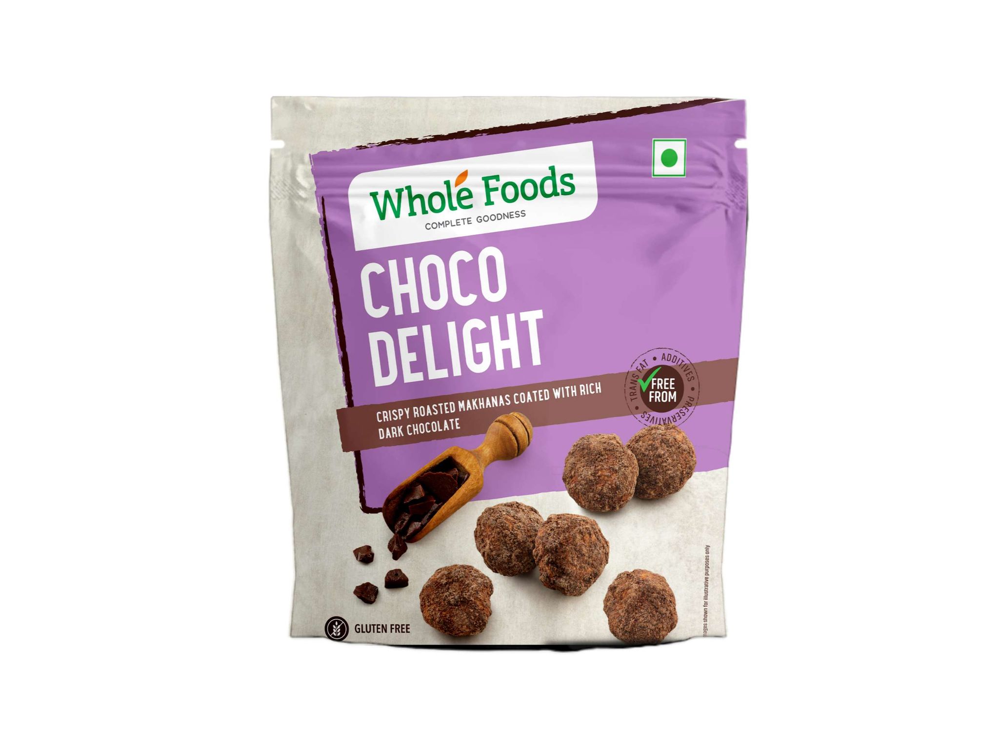 Whole Foods Crispy Roasted Makhanas | Choco Delight - 70G