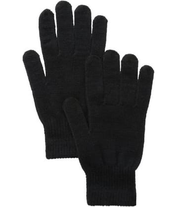 Tahiro Black Woollen Gloves - Pack Of 1