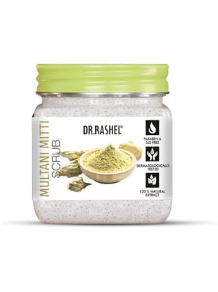 DR.RASHEL Multani Mitti Scrub for Deep Exfoliation (380 ml) | Pack of 1