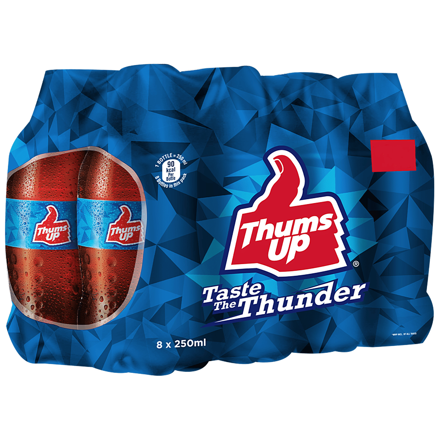 Thums Up Soft Drink, 250 ml (Pack of 8)