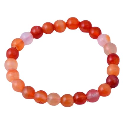 Carnelian Bracelet Healing and Vastu, Meditation, Protection Stylish Bracelet for Girls/Boys/Women(KI_145)  by Krishna Impex