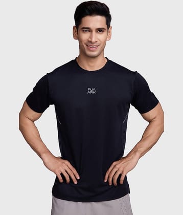 Fuaark Black Polyester Regular Fit Men's Sports T-Shirt ( Pack of 1 )
