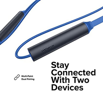 Redmi SonicBass ZBW4501IN In-Ear Passive Noise Cancellation Wireless Earphone with Mic Bluetooth 5.0 Dual Pairing Blue-Redmi SonicBass ZBW4501IN In-Ear Passive Noise Cancellation Wireless Earphon