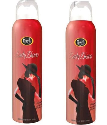 MONET Lady Diana Body Spray - For Men & Women , 150ML EACH , PACK OF 2
